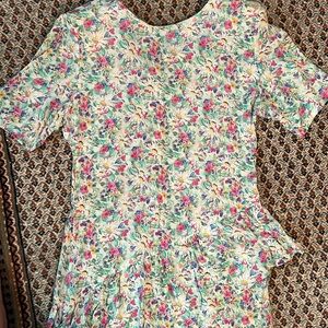 EUC VTG Datiani Floral Dress Size 10